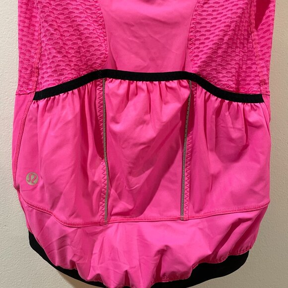 Lululemon Paceline Cycling Jersey Pinkelicious Size 4 Zip Front Jacket Vancouver - Picture 8 of 16